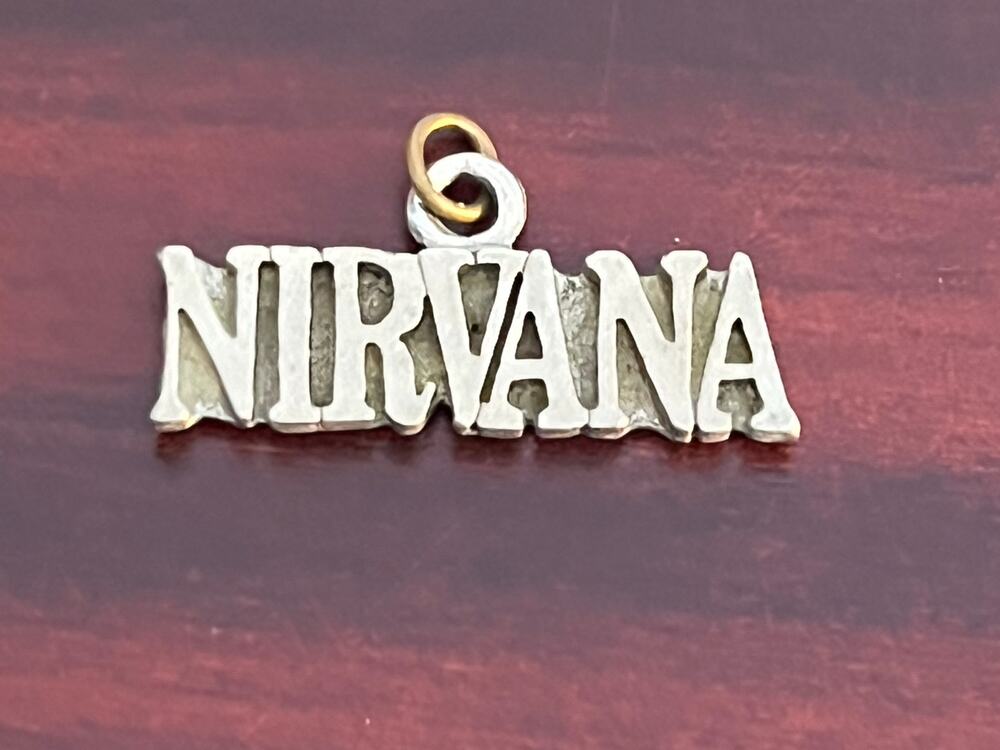 VTG Nirvana Starline Silver Tone Pendant Charm Punk Grunge Skater